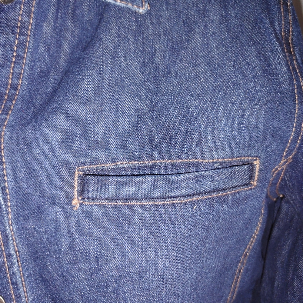 Northern Reflections snap button Jean Jacket - Picture 3 of 9